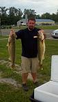 two twelve pound walleye