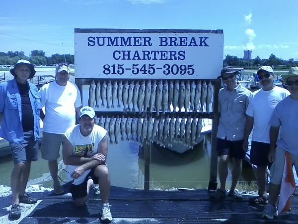 5 hour limit trolling crankbaits then day 2 caught 30 drifting during late July