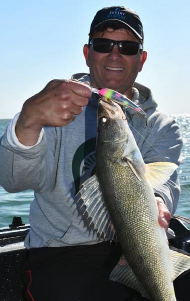 Awesome trolling bite near the D-River in Erie-chrome-barbie-fish_may_2022-jpg